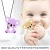 Silicone Bracelet Necklace Pendant BPA Free Baby Teething Nursing Toy Silicone Teether