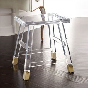 Simple modern transparent acrylic hot bar stool personality creative high acrylic fashion wine stool acrylic dressing table