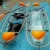 Single seat transparent clear PC material vessel bottom kayak  at canoe boats for sale