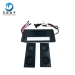Six buttons, three color LED touch dimming sensing switch, Bluetooth music playback connection for defogging pad