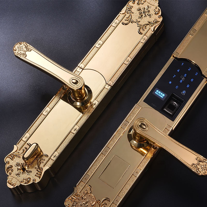 Buy Sliding Cover Digital Smart Door Lock With Fingerprint Reader from ...