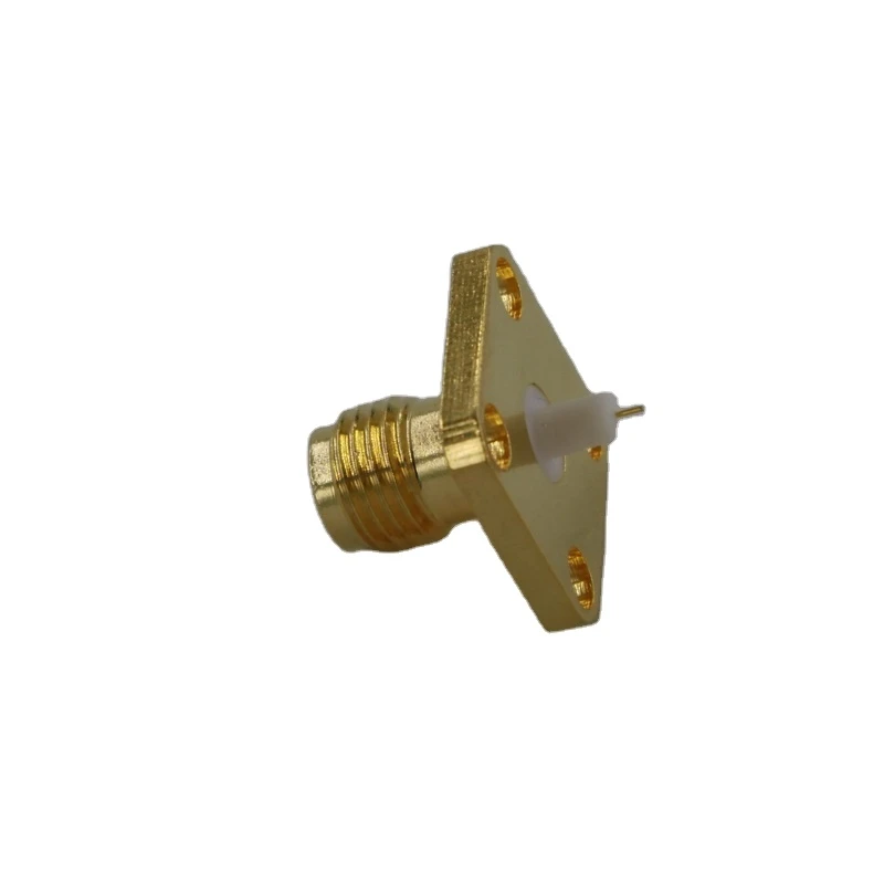 SMA Female 12.7mm SQ Flange Connector with Extended 3.2mm Insulator and 1.2mm Pin RF 1P(AE)*1