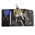 Import Small Fashion Tri Fold Black Holder Faux Leather Chain Key Wallet from China