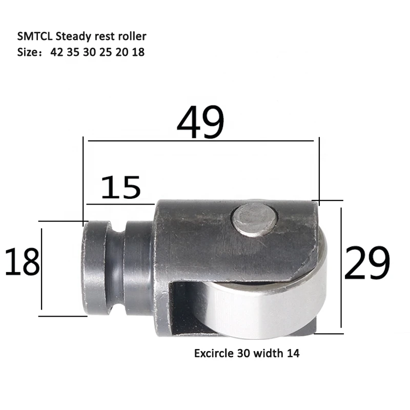 SMTCL  lathe accessories SMTCL Steady rest roller