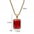 Import SN197  bling bling 3 colors Crystal with Stainless Steel Pendant Necklace Hip Hop Jewelry from China