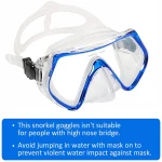 Snorkeling Free Diving Mask Adult Anti-Fog Film Panoramic Scuba Diving Goggles Swimming Glasses