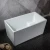 Import Soaking White Luxury Acrylic Freestanding Sitting Mini Bath tub from China