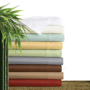 Soft and silky 100% organic bamboo bedsheet,bamboo sheet set,bamboo bedding set