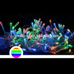 Solar LED Christmas Lights Color Changing LED Solar Powered led String Lights,100 LED Solar Copper Rope Light for Outdoor