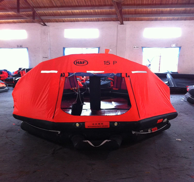 SOLAS CCS EC self righting inflatable liferaft low price lifesaving marine life raft