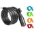 Import Solid Self Coiling Resettable Combination Cable Motorcycle Bike Locks from China