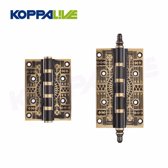 Koppalive Automatic Closure Butt Bearing Hinge Shower Brass Wooden Door Spring Loaded Hinges