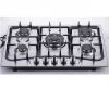 SS56802 China stainless steel lpg or natural gas cooktop with 5 burners