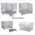 Import Stable box metal bin  collapsible wire mesh container storage cage from China