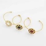 Stainless steel bracelets  wholesale 2021 summer women jewelry set 14k gold plated braided bangles accessories