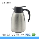 Stainless Steel Brass Silver Color Vacuum Insulation Coffee Pot Heat Preservation Water Flask Thermal Pot