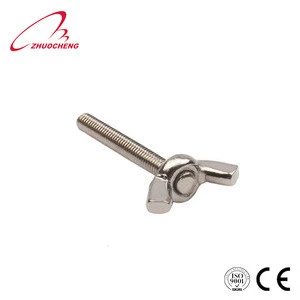 Stainless steel folding wing hand screw bolt DIN316 with high quality