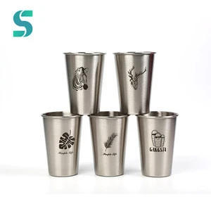Stainless Steel Metal 350ML Travel Mug Custom Logo Cup for Coffee