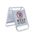 Import Stainless Steel Wet Floor Warning Sign Safety Caution Board with English Floor Stand Signs from China