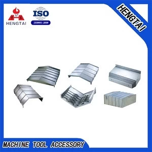 Steel plate guide shield, telescopic steel bellow cover