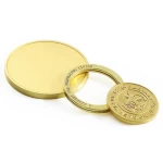 stock mould wholesale metal copper brass 30mm 35mm 40mm 50mm blank coin blank challenge coin for engraving