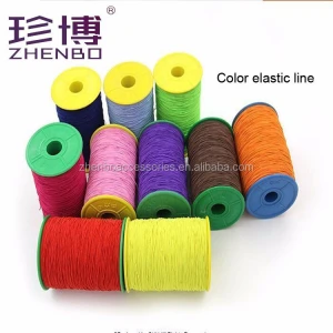 Stock Sale 0.5mm Diameter Color Polyester Sewing Elastic Thread For Diy Decorative
