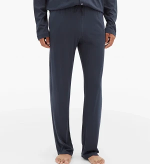 Straight-leg 50% cotton 50% modal cotton-blend jersey pyjama pants