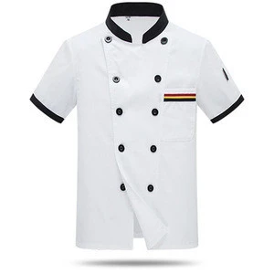 Summer Custom High Quality Chef Jacket Hotel Work Clothes Food Service Sushi Canteen Kitchen Restaurant Catering Bar Overall