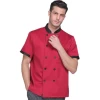 Summer Custom Made Man Chef Uniform Shirt Logo Printing High Quality Wholesale Butcher Bakery Food Service Tops Clothing