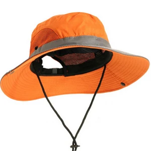 Summer Mesh Wide Brim Sun Hats for Women Breathable Sunhat Outdoor UV Protection Top Men Bucket Hats Sport Fishing Unisex cap