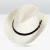 Import Summer  Straw Wide Brim Custom Color Plain Unisex Paper Straw band Beach Panama Fedora Hat from China