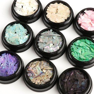 Supplies Tips Shell Japanese Sea Shells for Nails Decoration Abalone Nail Art