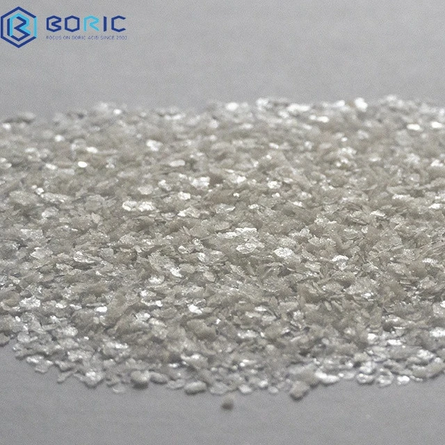 Supply 99.5% high purity boric acid flakes CAS 10043-35-3 ,boric acid fish flakes