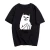 Import T-008 Wholesale cool design short sleeve printed cute cat plain women t shirt from China