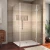 Import Tempered Glass Shower Circular Sliding Shower Doors from China