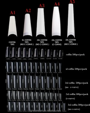 The industry china wholesale nail tips full cover price short press on acrylic nails french tip wholesale