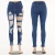 Import The latest fashion in 2019, cheap, high waistline, fashionable and tattered female tailor designer jeans from China