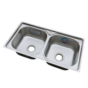 The new commercial kitchen sink nano stainless steel welded double basin