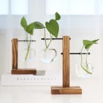 THE SHOUTER Nordic Dining Table Decoration Transparent Crystal Bud Flower Vase Glass