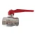 Import Thread Forged 1/2 brass stainless steel ball valve with handle from China