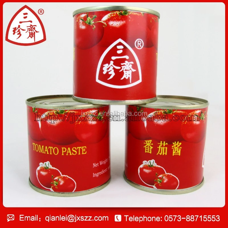 Tin tomato paste in can tomato paste production line