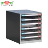 TJG Professional Office Steel File Cabinet With 6 Transparent Drawers