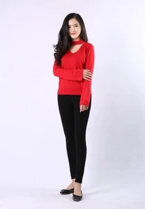 Top Quality Christmas Woman Sweater 2019 New Design Custom Oem Odm Women Plus Size Ribbed Sweater