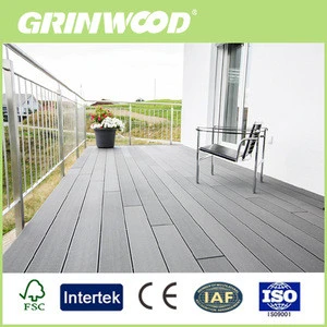 Top quality outdoor waterproof wpc engineered wood plastic flooring