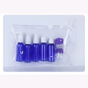 travel packaging cosmetic travel kit shampoo bottle portable empty cosme pump bottles set rose jar bathroom travel kit