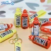 Travelpro Custom 3D Rubber Bottle Soft PVC Souvenir Keychain Bag Decoration Funny Keyring Accessories