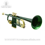 TRUMPET Bb PITCH FOR SALE  (Green) 3 Valve with Bag & M/P