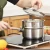 Import Two layer stainless steel cooking pot milk pot home kitchen cookware steamer pot with glass lid cookingware set from China