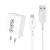 Import U-21 Factory Price 5v 2.1a Charger Kits Fast Charging Head With Cable For Micro USB Power Adapter Plug Cable For Android from China