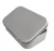 Import U-disk packing box blank silver ground tinplate box rectangular small box custom logo from China